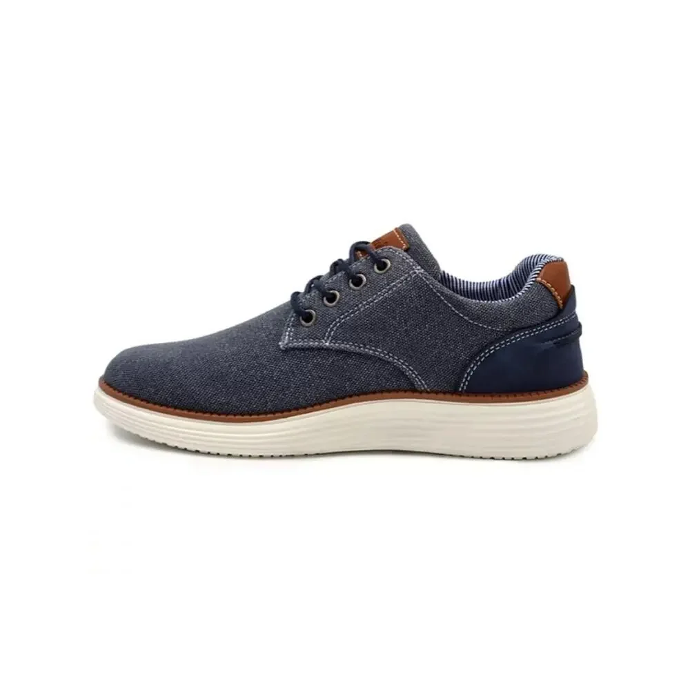 Akademiks Men's Dayton Chambray Casual Shoes Navy Size 9